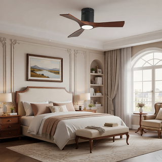 Sunvega 52 Inch Flush Mount Ceiling Fan with Light and Remote Control