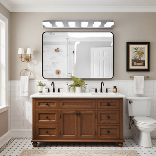 Sunvega Exclusive Original Design 4 Lights Bathroom Vanity Fixture in Matt Black