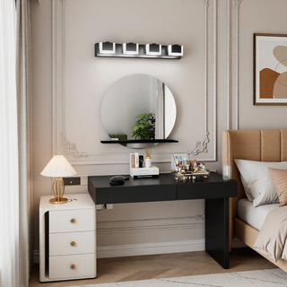 Sunvega Modern Black LED Vanity Light Fixtures with Up and Down Lighting