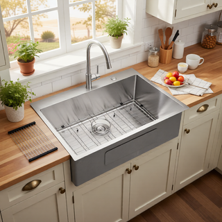 Sunvega 16 Gauge Stainless Steel Topmount Kitchen Sink Basin with Sound Proof Coating