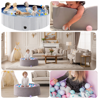 Sunvega 500 Count 2.2 Inch Crushproof Phthalate Free BPA Free Ball Pit Balls for Kids