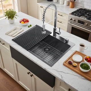 Sunvega 16 Gauge Stainless Steel Topmount Kitchen Sink Basin with Sound Proof Coating