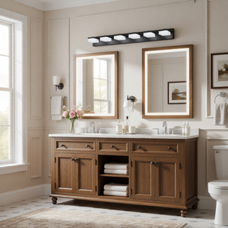 Sunvega Exclusive Original Design 4 Lights Bathroom Vanity Fixture in Matt Black