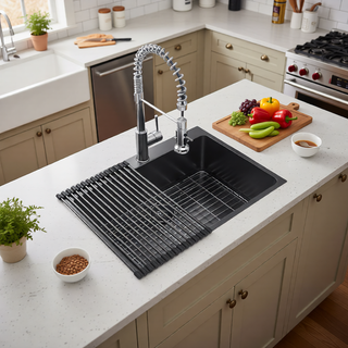 Sunvega 16 Gauge Stainless Steel Topmount Kitchen Sink Basin with Sound Proof Coating