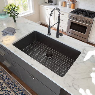 Sunvega 32x19 Inch Undermount Kitchen Sink with Superior Drainage and Soundproofing
