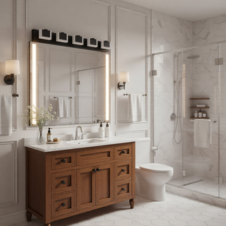 Sunvega Modern Black LED Vanity Light Fixtures with Up and Down Lighting
