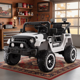 Sunvega 12V Kids Ride On Car with Parent Remote Control and LED Lights