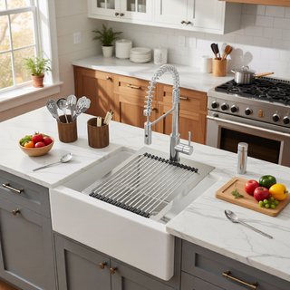 Sunvega 16 Gauge Stainless Steel Topmount Kitchen Sink Basin with Sound Proof Coating