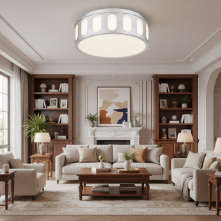 Sunvega Dimmable LED Flush Mount Light with 3 Color Temperatures for Home