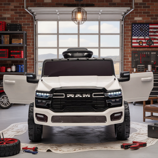 Sunvega Licensed Dodge RAM 3500 Kids Ride On Truck with Remote Control and LED Headlights
