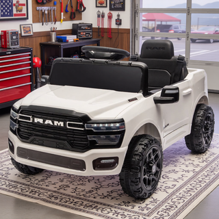 Sunvega Licensed Dodge RAM 3500 Kids Ride On Truck with Remote Control and LED Headlights
