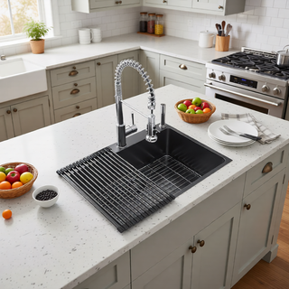 Sunvega 16 Gauge Stainless Steel Topmount Kitchen Sink Basin with Sound Proof Coating