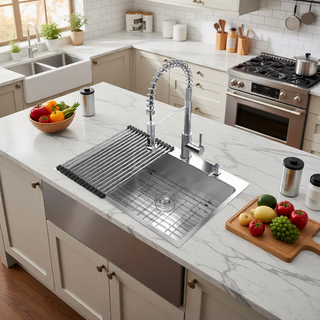 Sunvega 16 Gauge Stainless Steel Topmount Kitchen Sink Basin with Sound Proof Coating