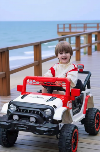 Sunvega 12V Kids Ride On Car with Parent Remote Control and LED Lights