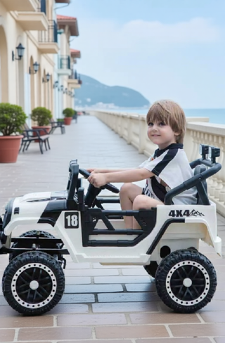 Sunvega 12V Kids Ride On Car with Parent Remote Control and LED Lights