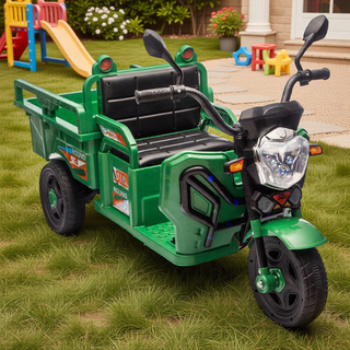 Sunvega 3-Wheel Electric Cargo Truck with LED Lights Music and Anti-Slip Wheels