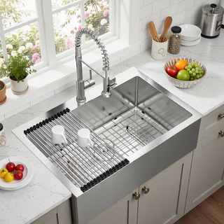 Sunvega 16 Gauge Stainless Steel Topmount Kitchen Sink Basin with Sound Proof Coating