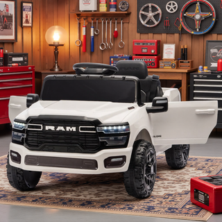 Sunvega Licensed Dodge RAM 3500 Kids Ride On Truck with Remote Control and LED Headlights