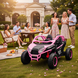 Sunvega 24V Two-Seater Kids UTV with Parent Remote Control 400W High Power
