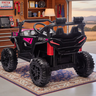 Sunvega 24V 400W Kids Electric UTV with Parent Remote Control and Four-Wheel Suspension