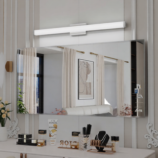 Sunvega 41 Inch LED Vanity Light Bar with Matte Black Finish for Bathroom Mirror