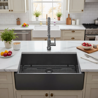 Sunvega 32x19 Inch Undermount Kitchen Sink with Superior Drainage and Soundproofing