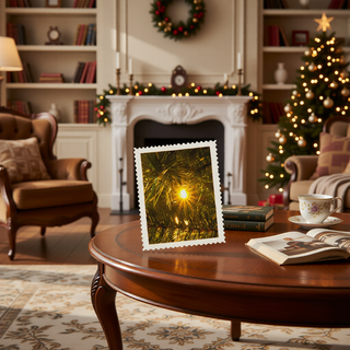 Sunvega Pencil Artificial Xmas Tree with Faux Snow Flocked Full Branch Tips Flame-retardant