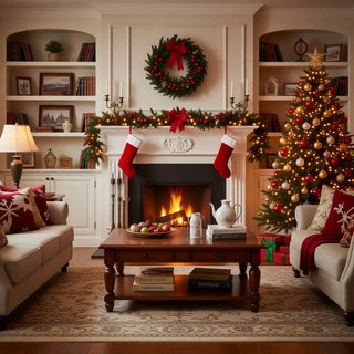 Sunvega Pencil Artificial Xmas Tree with Faux Snow Flocked Full Branch Tips Flame-retardant