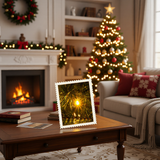 Sunvega Pencil Artificial Xmas Tree with Faux Snow Flocked Full Branch Tips Flame-retardant