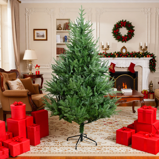 Sunvega 9FT Pre-Lit Artificial Christmas Tree with 500 LED Lights and 2580 Branch Tips