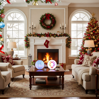 Sunvega Pencil Artificial Xmas Tree with Faux Snow Flocked Full Branch Tips Flame-retardant