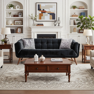 Sunvega Super Soft Plush Polyester Shag Area Rug for High-Traffic Areas