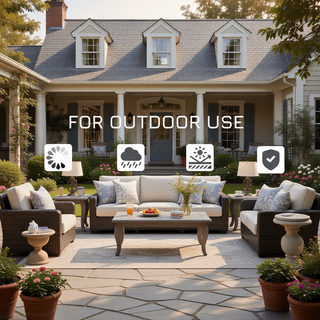 Sunvega Reversible Outdoor Rug with Protective Coating and Strap Stakes for Patio