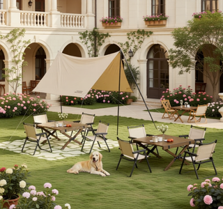 Sunvega Reversible Outdoor Rug with Protective Coating and Strap Stakes for Patio