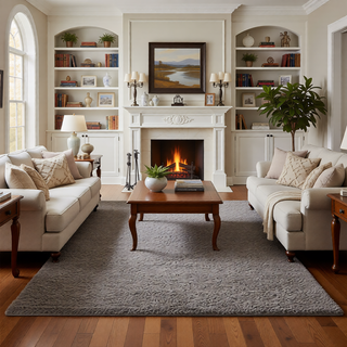 Sunvega Super Soft Plush Polyester Shag Area Rug for High-Traffic Areas