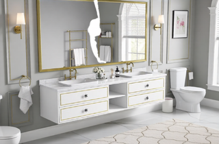 Sunvega Metal Framed Rectangle Bathroom Mirror with Anti-Rust Frame and Clear Reflection