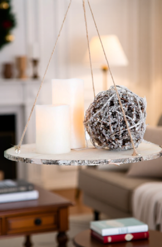 Sunvega Weathered Finish Iron Snowflake Hanging Ball Ornaments for Holiday Decor