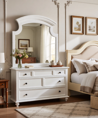 Sunvega Cappuccino Night Stand with Carved Trim and Nickle Hardware