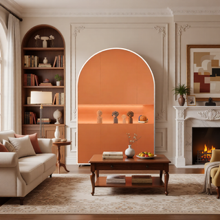 Sunvega 20x30 Inch Black Arched Wall Mirror with Anti-Rust Aluminum Frame