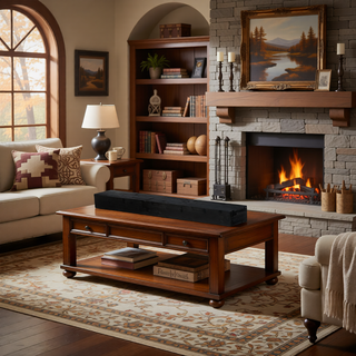 Sunvega Fir Wood Wall Mounted Fireplace Mantel Shelf with Flat Surface for Home Decor