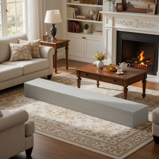 Sunvega Fir Wood Wall Mounted Fireplace Mantel Shelf with Flat Surface for Home Decor
