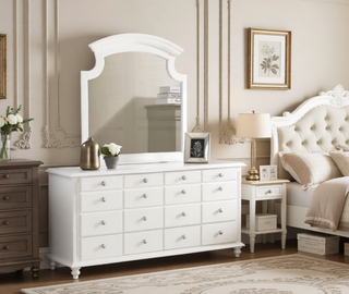 Sunvega Cappuccino Night Stand with Carved Trim and Nickle Hardware