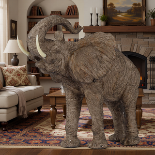 Sunvega Lifelike Highland Cow Statue with Rich Bronze Finish for Tabletop