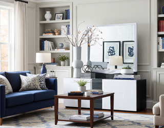 Sunvega Zebrano Accent Contemporary High Gloss White Nightstand