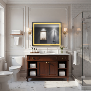 Sunvega 32x24 Inch IP54 Waterproof Anti-Fog LED Bathroom Vanity Mirror