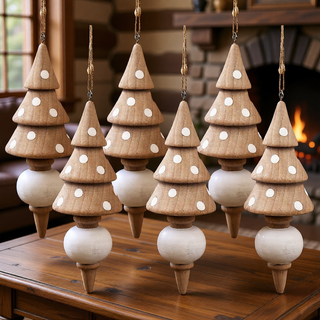 Sunvega Weathered Finish Iron Snowflake Hanging Ball Ornaments for Holiday Decor