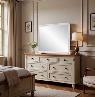 Sunvega Fluted Gold Metal Nightstand with Spacious Drawer and Rounded Sides