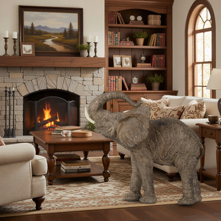 Sunvega Lifelike Highland Cow Statue with Rich Bronze Finish for Tabletop