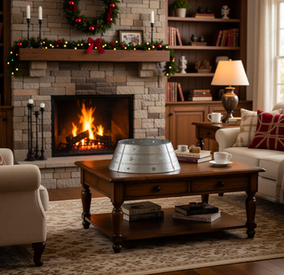 Sunvega Pencil Artificial Xmas Tree with Faux Snow Flocked Full Branch Tips Flame-retardant