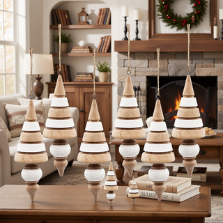 Sunvega Weathered Finish Iron Snowflake Hanging Ball Ornaments for Holiday Decor